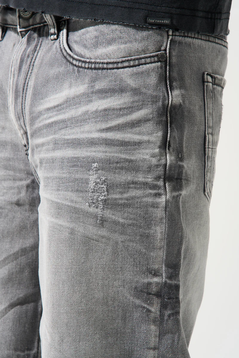 SERENEDE “TITAN” GREY DENIM SHORTS