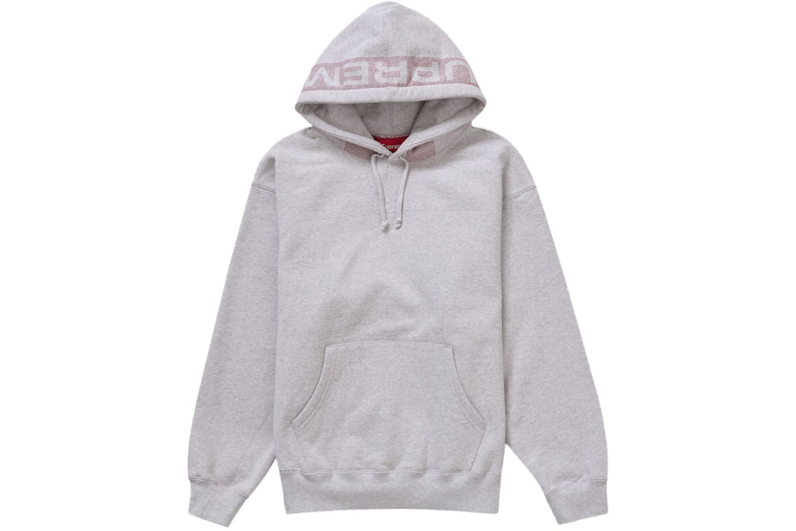 jacquard logo hooded sweatshirt supreme