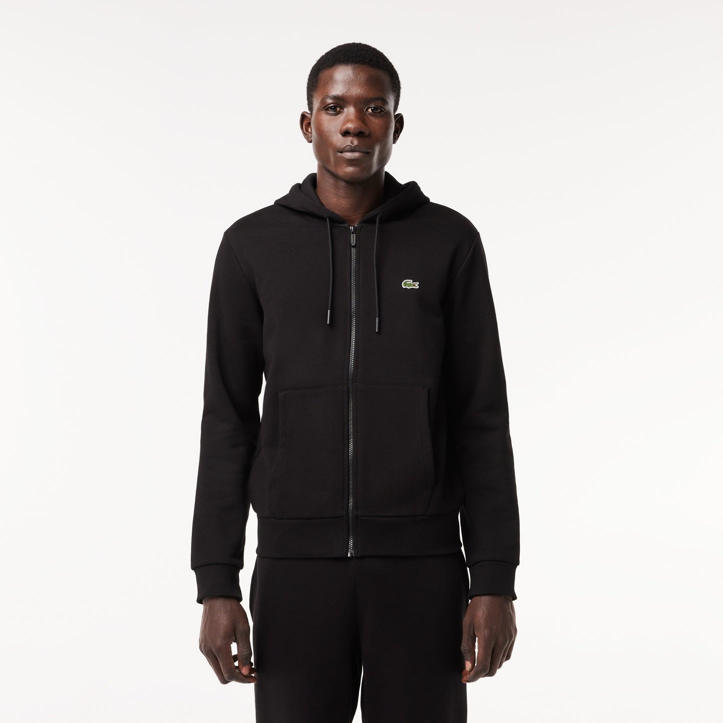 MEN'S FLEECE ZIP-UP HOODIE - LACOSTE - SH962651031