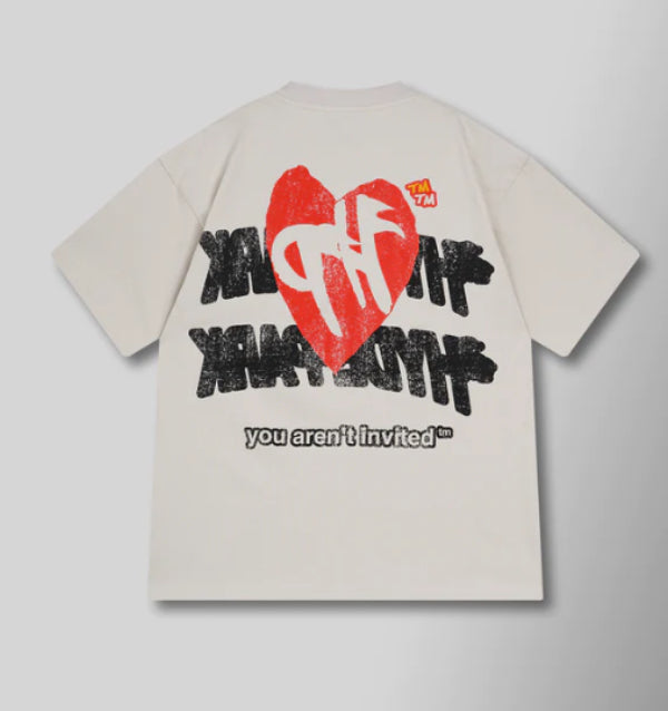 HYDE PARK- DOUBLE ARCH TEE - CREAM