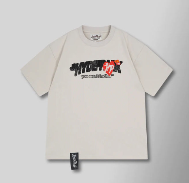 HYDE PARK- DOUBLE ARCH TEE - CREAM