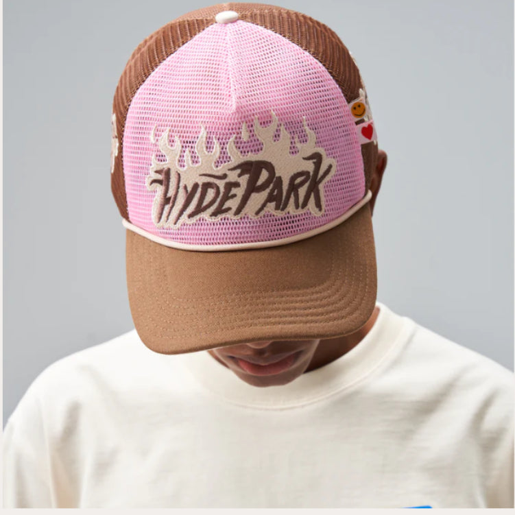 HYDEPARK-NOTHING BUT NET TRUCKER - PINK/BROWN