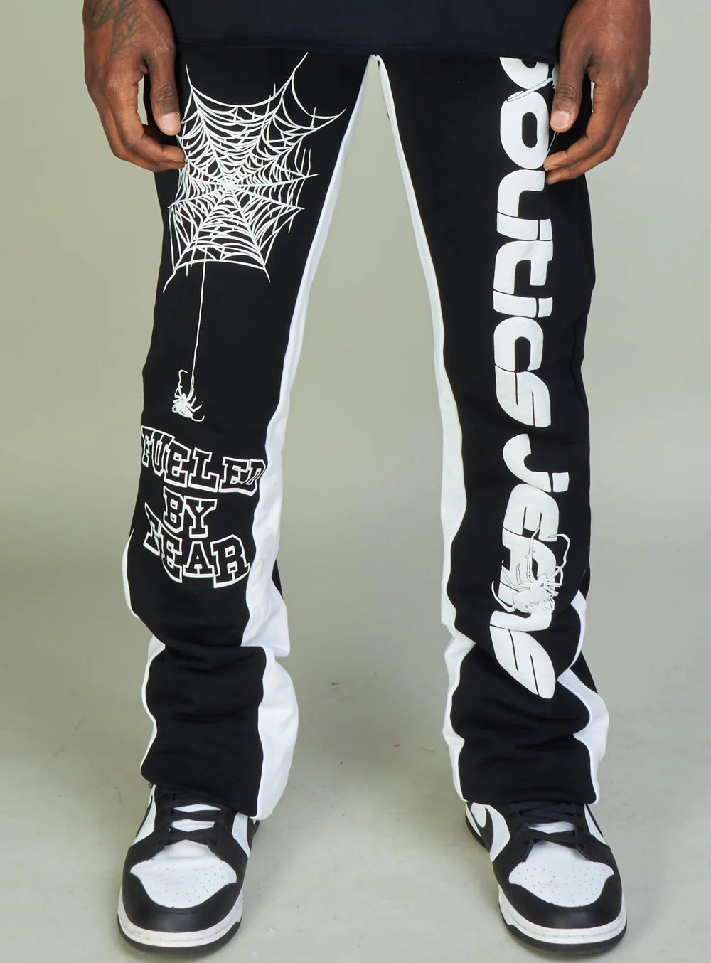 PLTX-Politics Sweatpants - Isaacs - Black And White - 701