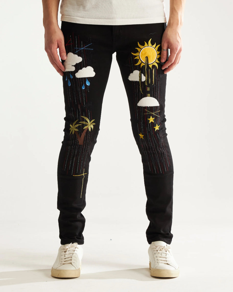 EMBELLISH Indio Denim (Black) - EMBSP122-136
