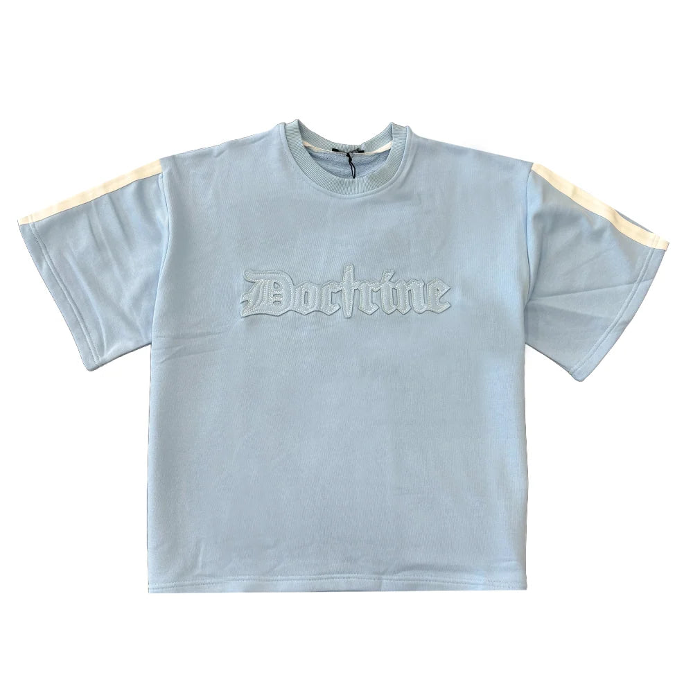 DOCTRINE Applique Double Stripe T Shirt