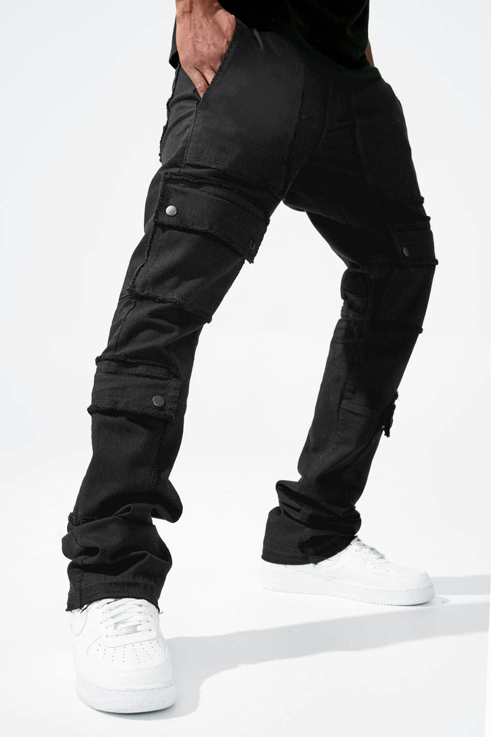 JORDAN CRAIG MARTIN STACKED - EL DORADO CARGO PANTS (JET BLACK)- JTF218