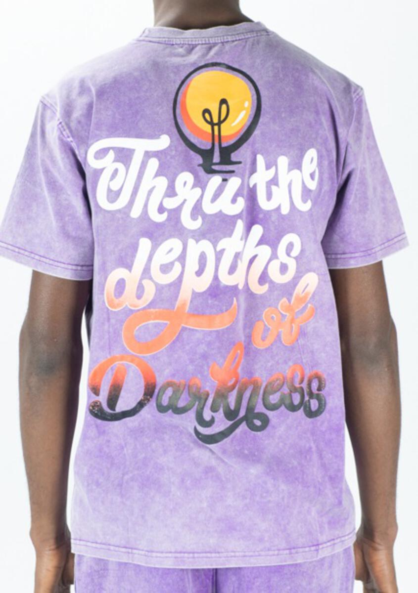 REBEL MINDS-ACID WASHED DARKNESS GRAPHIC TEE-141-169
