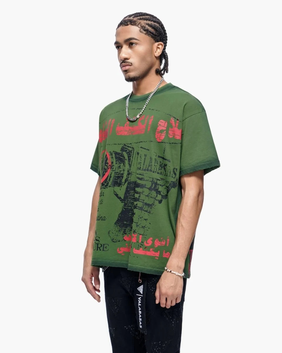 VALABASAS WEAPONS TEE GREEN