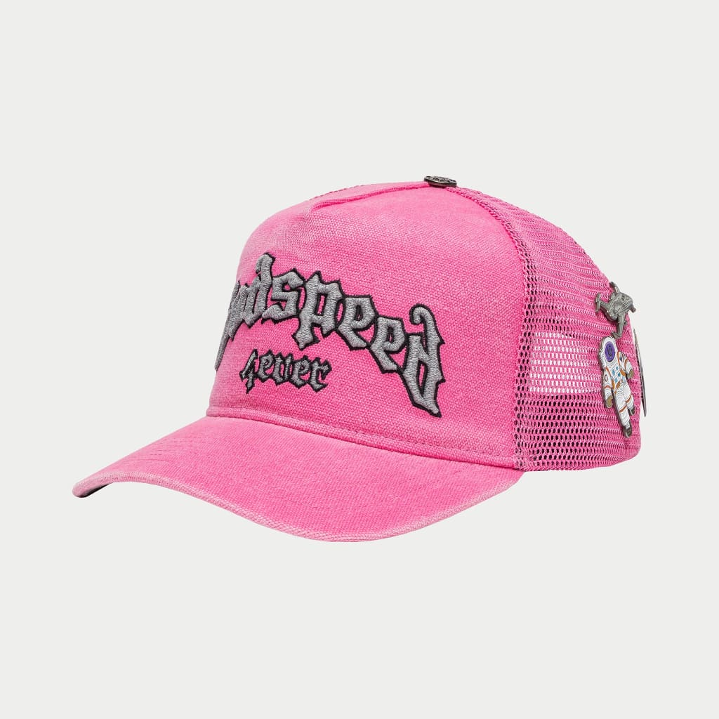 GODSPEED- Forever Trucker Hat (Fuchsia Washed)