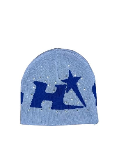 HMBL blue a star is born capsule beanies : rhinestone