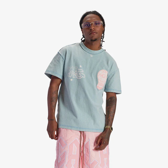 GALA-SHAPES" TEE (VINTAGE AQUA BLUE)-G-24-SUM1-003