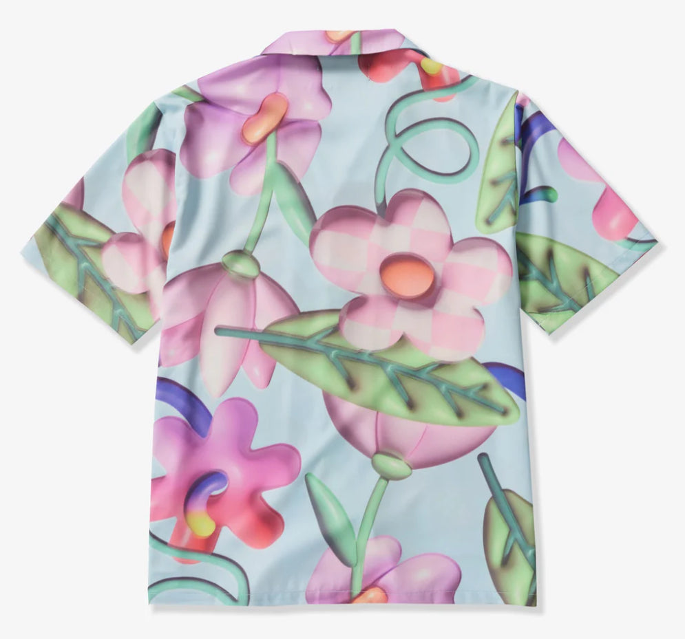 SUGARHILL-SFLORA" BUTTON-UP SHIRT (BABY BLUE)-SH24-SUM1-53
