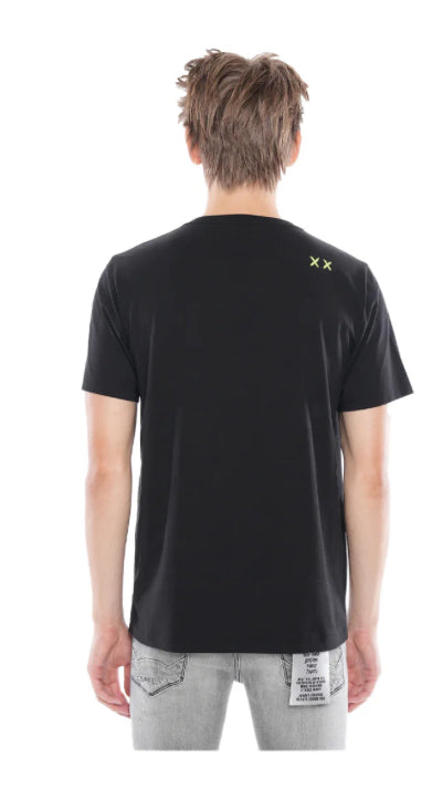 Cult Of Individuality Mens Love Me Crew Neck T-Shirt 623A5-K56A-BLK Black