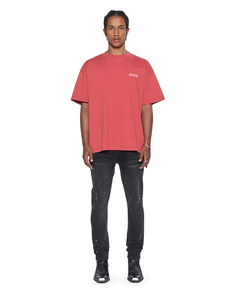 KSUBI MECHANIC EKCESS SS TEE VINTAGE RED