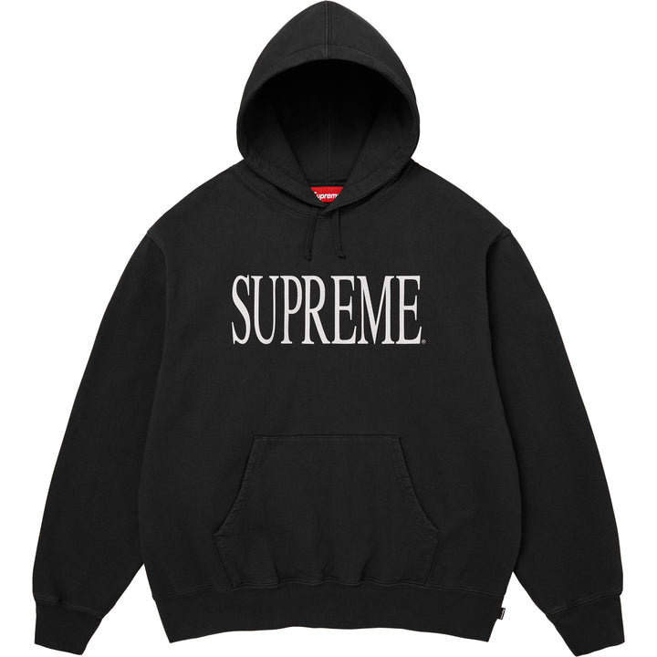 Supreme black Capital Hooded Sweatshirt