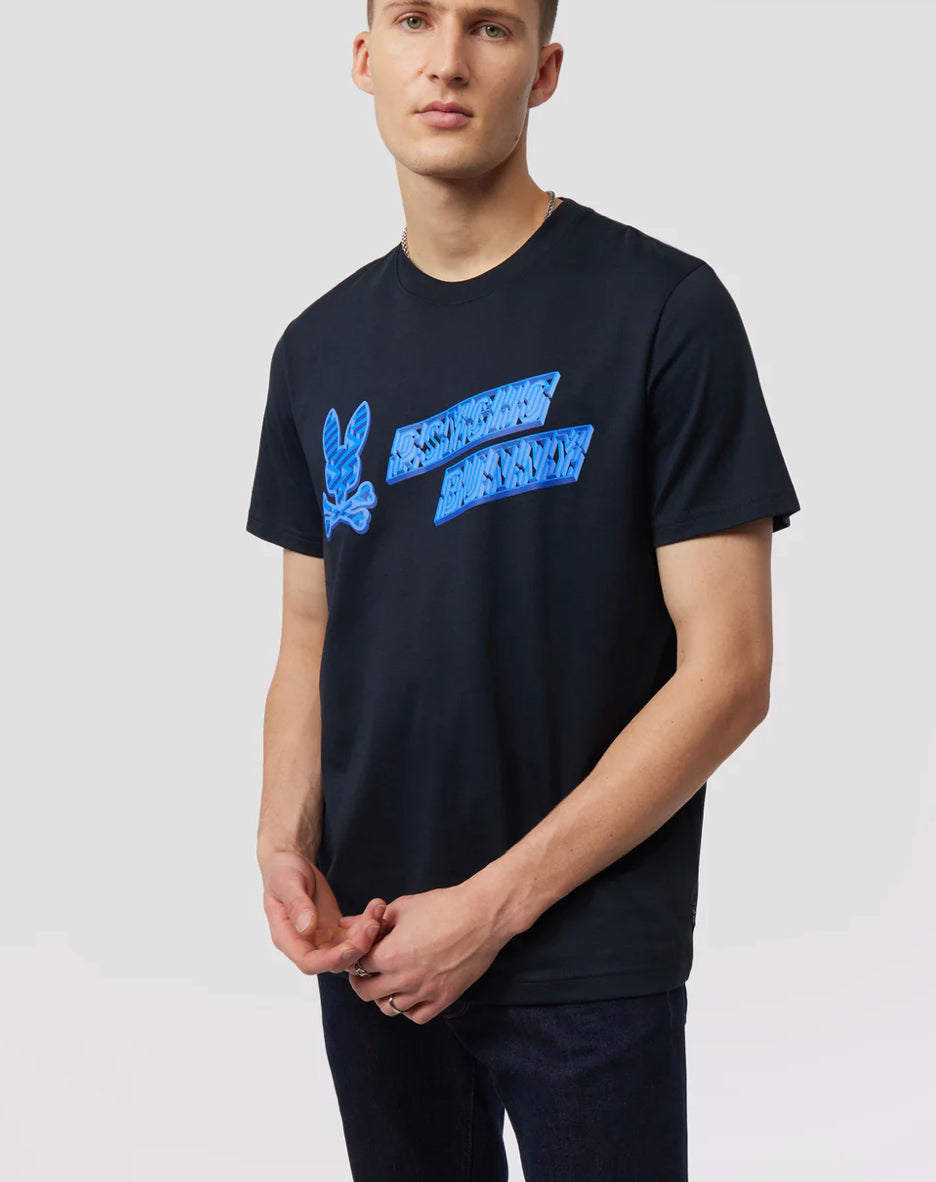 Mens Pisani Logo Graphic Tee-SP23-B6U751X1PC
