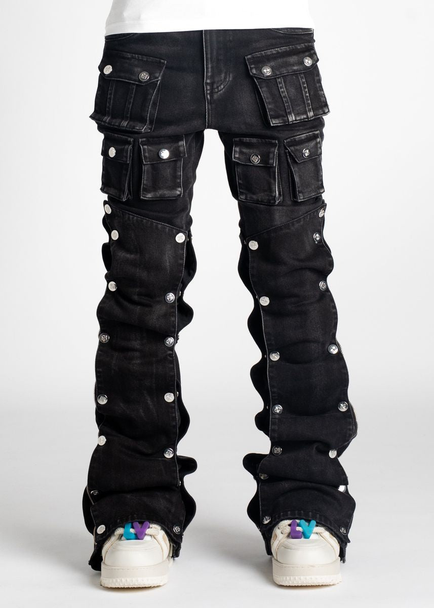 GUAPI-IRON GREY STACKED PREMIUM DENIM-N8IGSPD