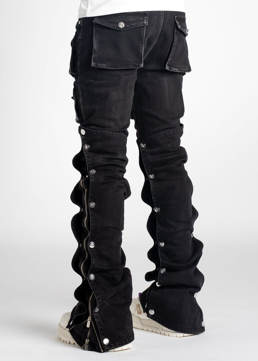 GUAPI-IRON GREY STACKED PREMIUM DENIM-N8IGSPD