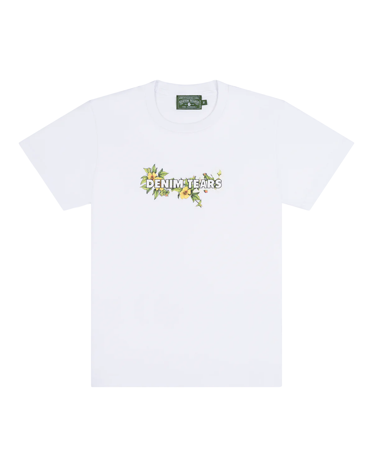 DENIM TEARS Logo Tee White-SS24TSS010
