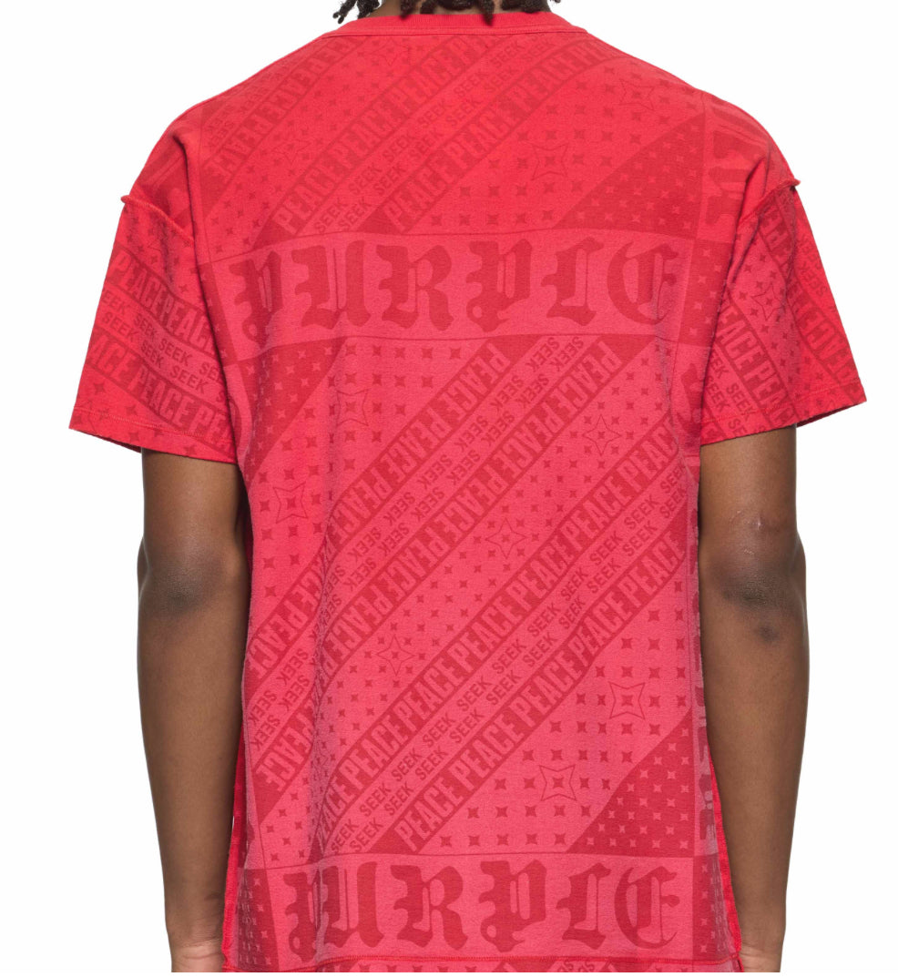PURPLE-Flag Bandana Tee-P101-JFCR324