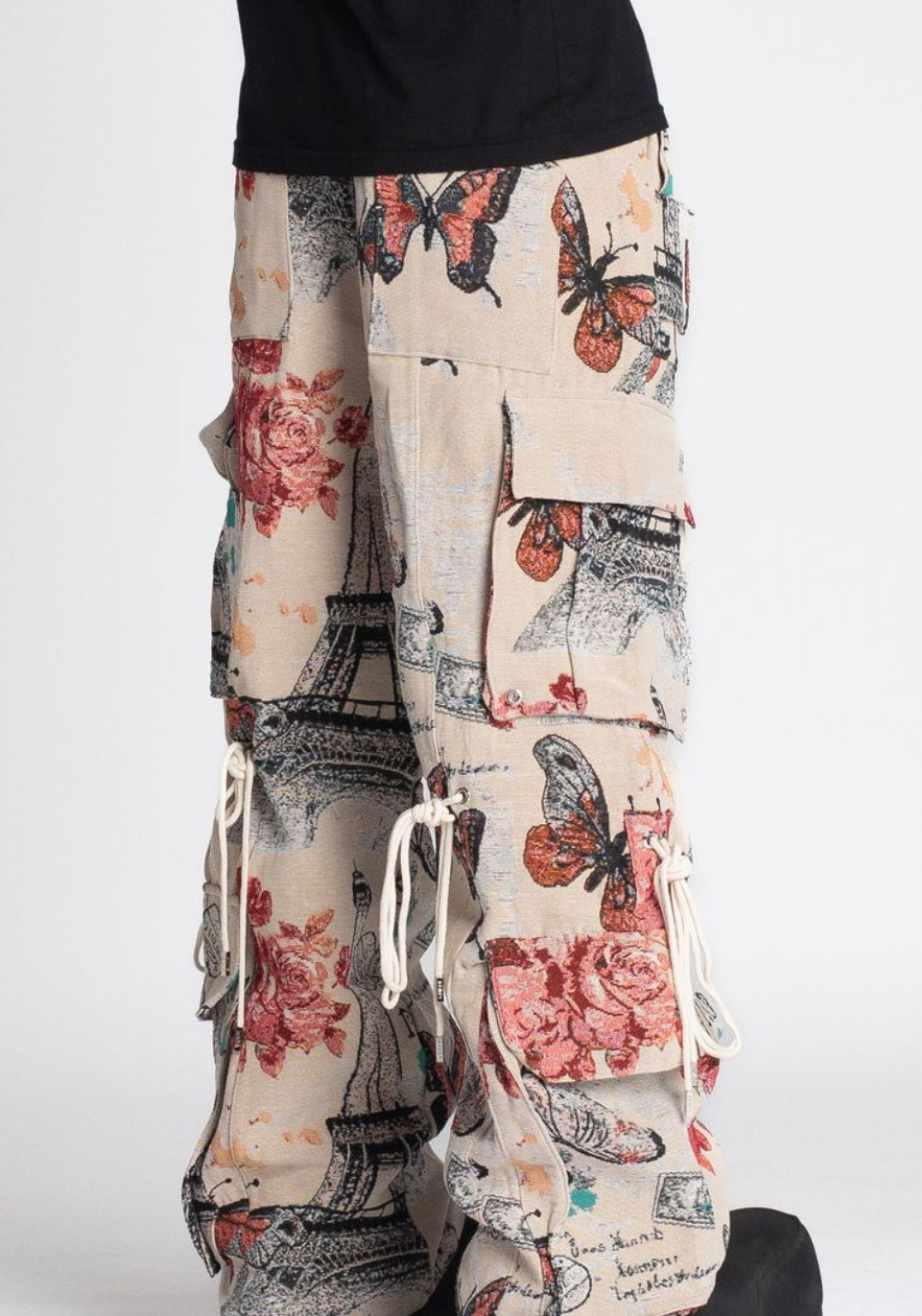 GUAPI-La Ville Lumiere Cargo Tapestry Pants-223LVLCD