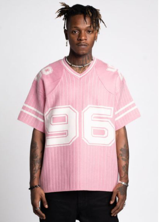 GUAPI-French Rose Football Tee-202FRFTS