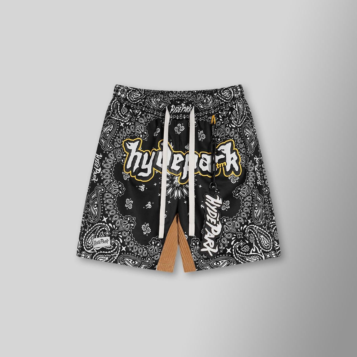 HYDEPARKBandana Mash Up Shorts - Black