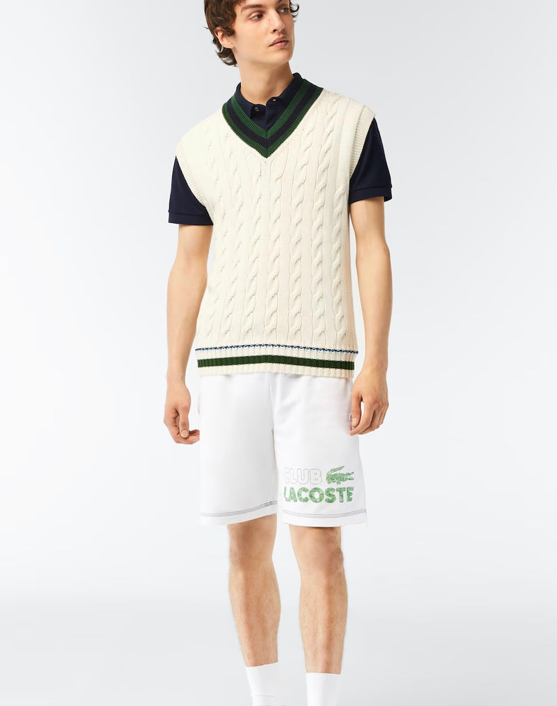 Men’s Regular Fit Contrast Branding Fleece Shorts