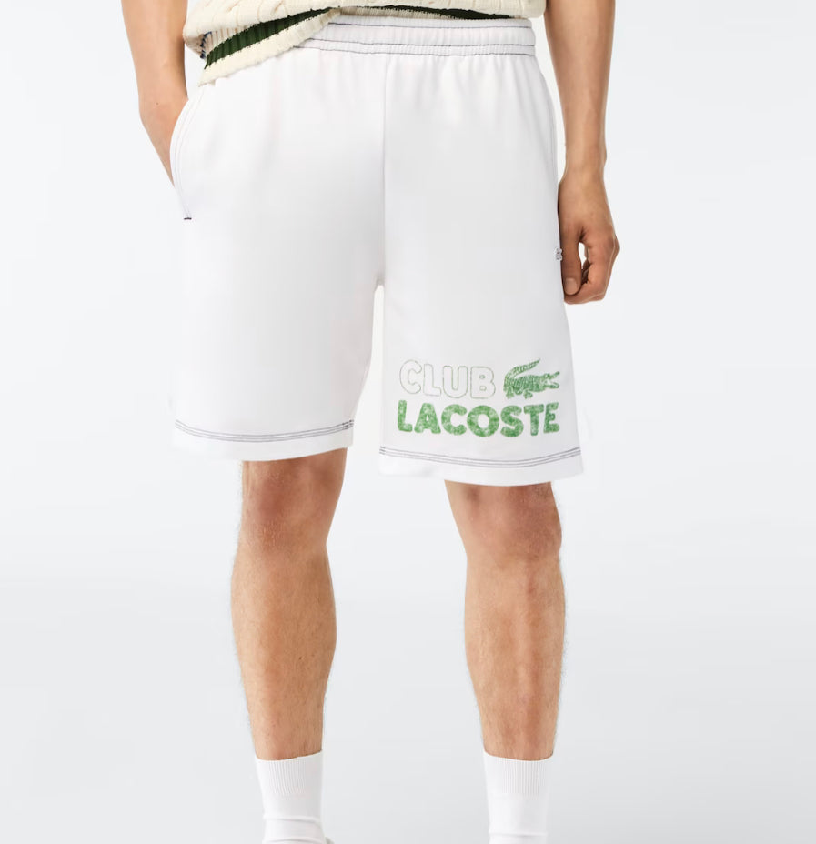 Men’s Regular Fit Contrast Branding Fleece Shorts