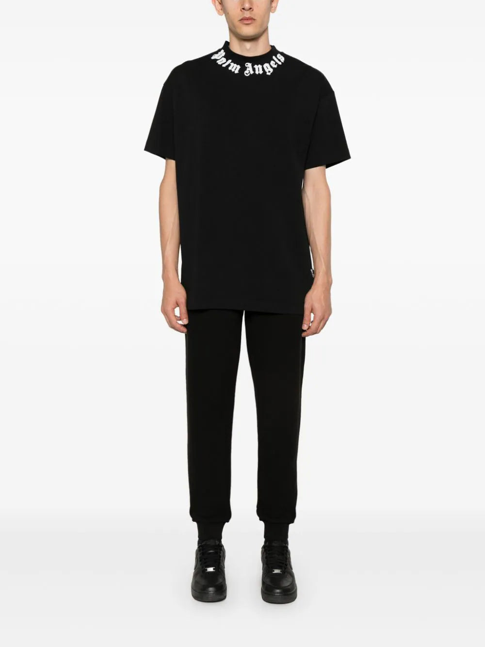 Palm Angels logo-print cotton T-shirt-PMAA001F24JER0071003