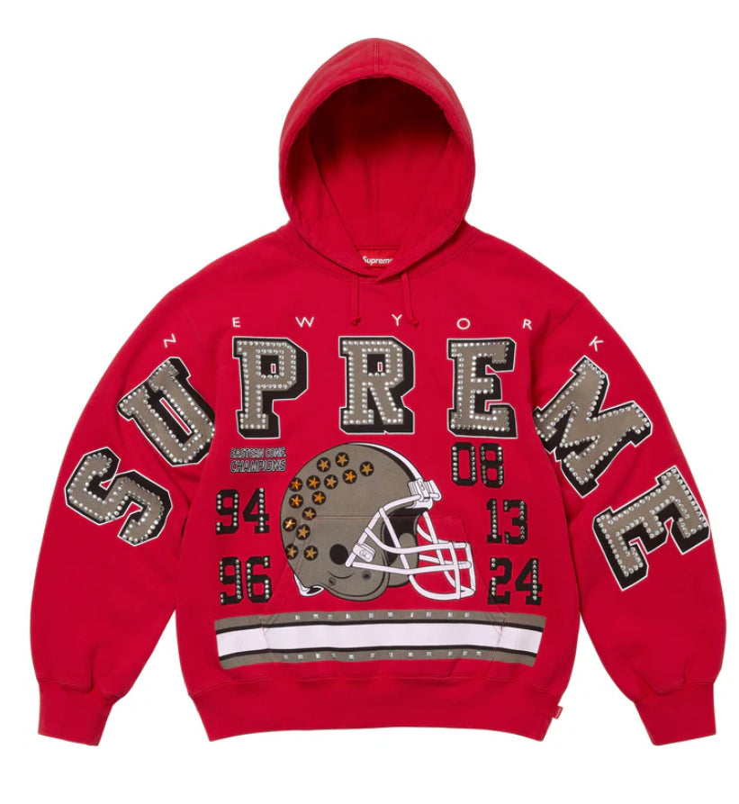 SUPREME-Champions Studded Hooded Sweatshirt-FW24SW47