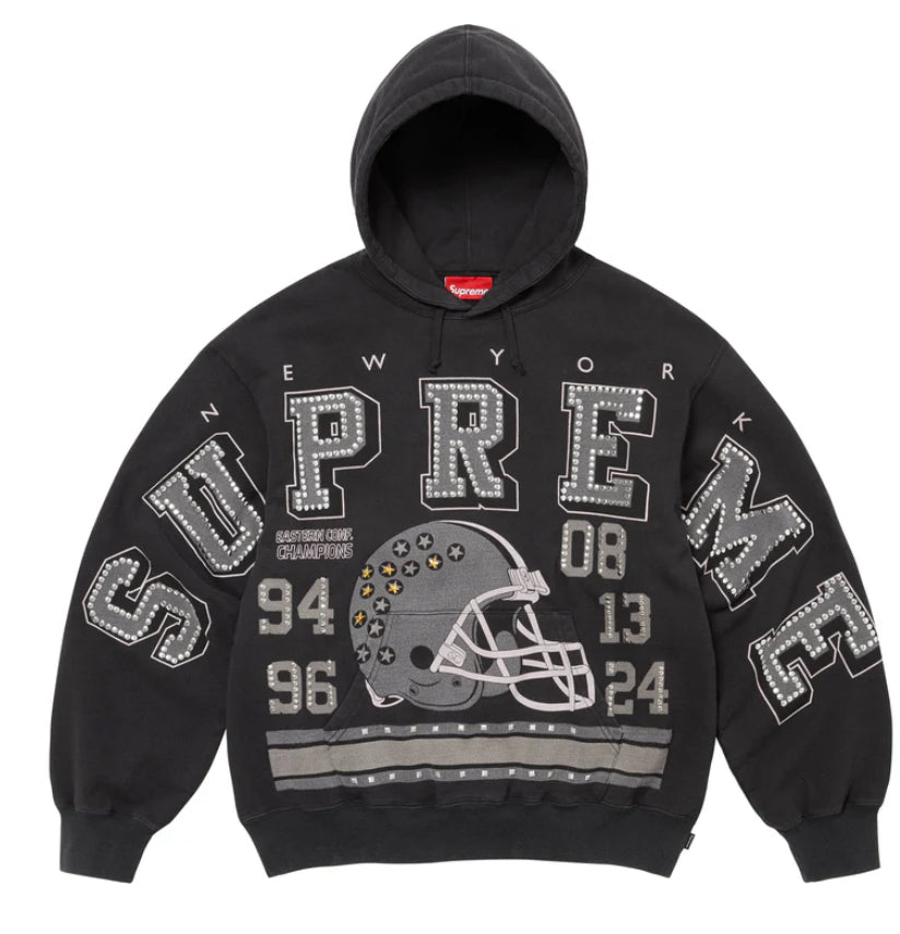 SUPREME-Champions Studded Hooded Sweatshirt-FW24SW47