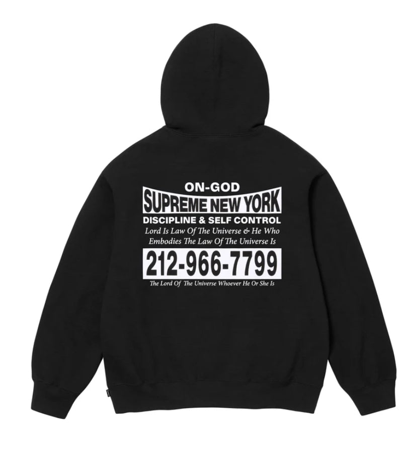 Supreme-On God Hooded Sweatshirt-FW24SW59