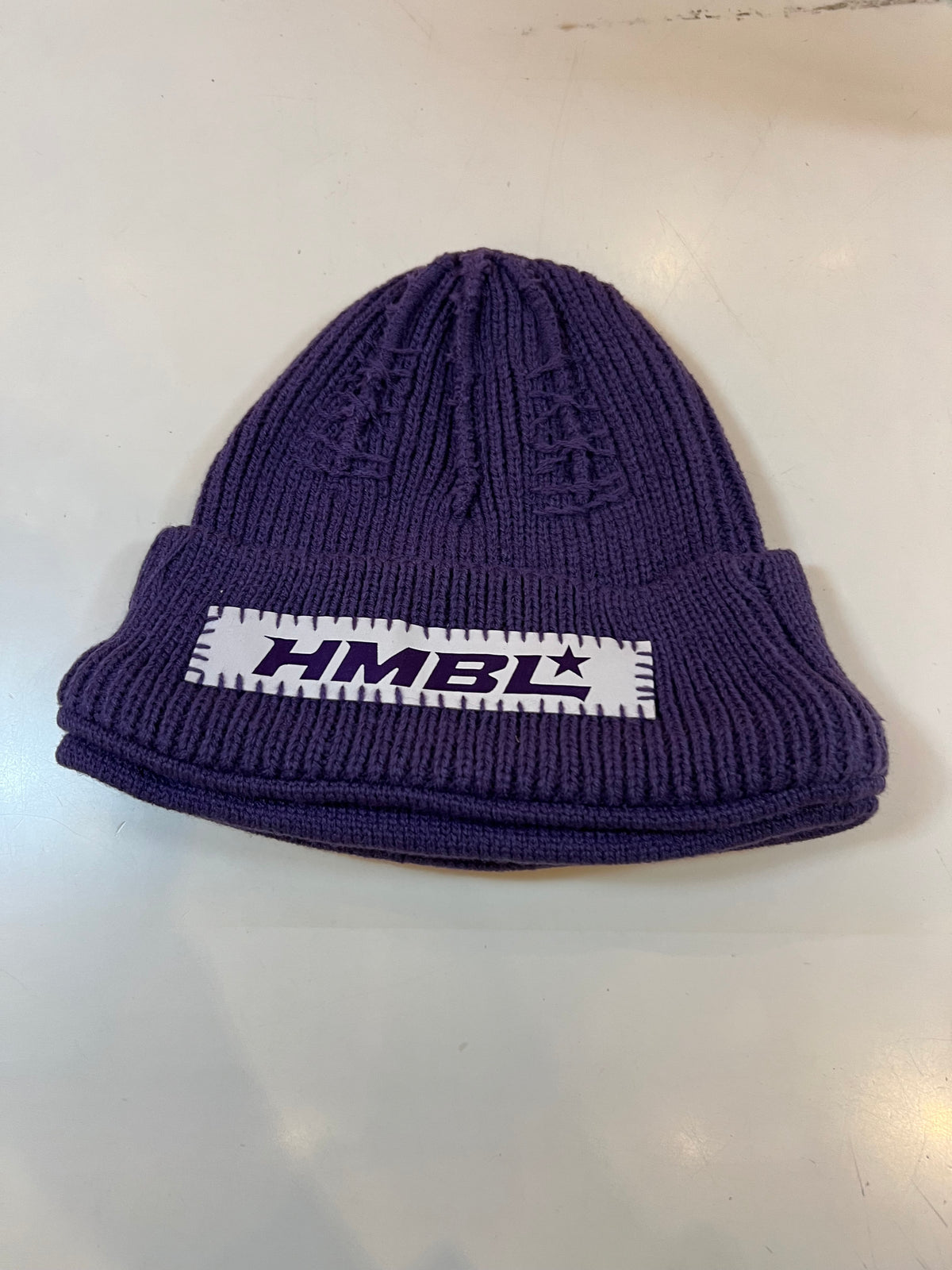 HMBL purple rain, OG no ears beanie