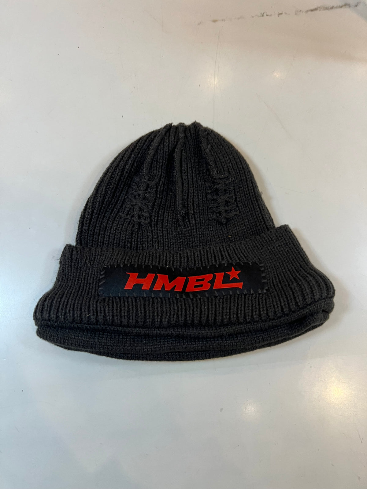 HMBL Charcoal, Red Tag OG No Ears Beanie