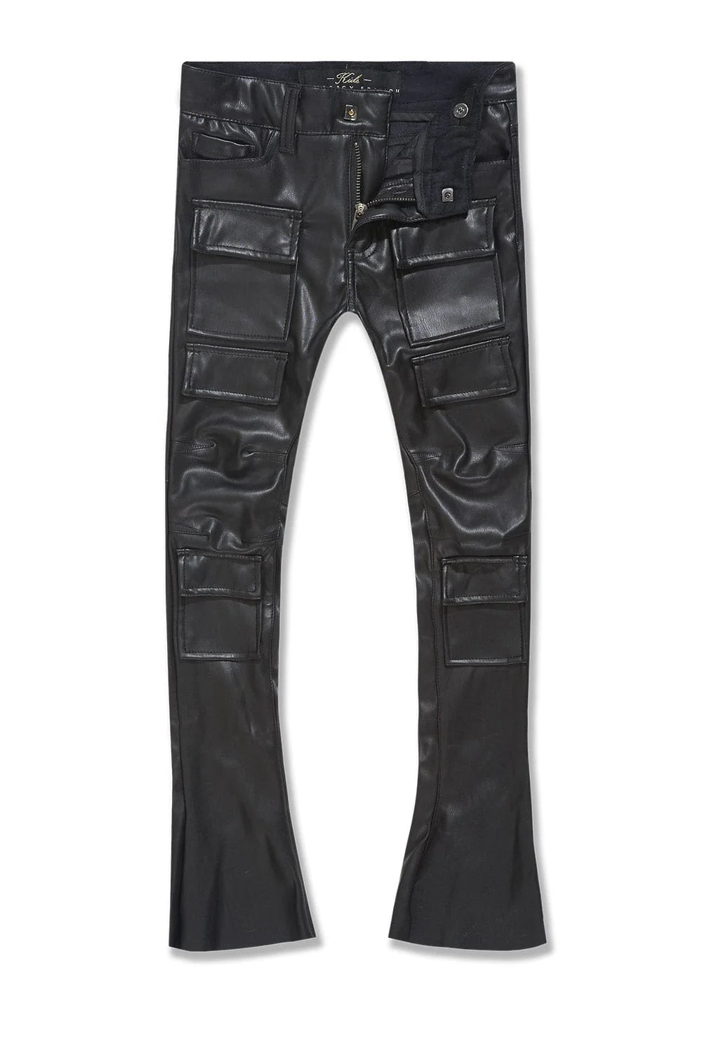 JORDAN CRAIG-KIDS STACKED THRILLER CARGO PANTS (BLACK)-JRF1218K