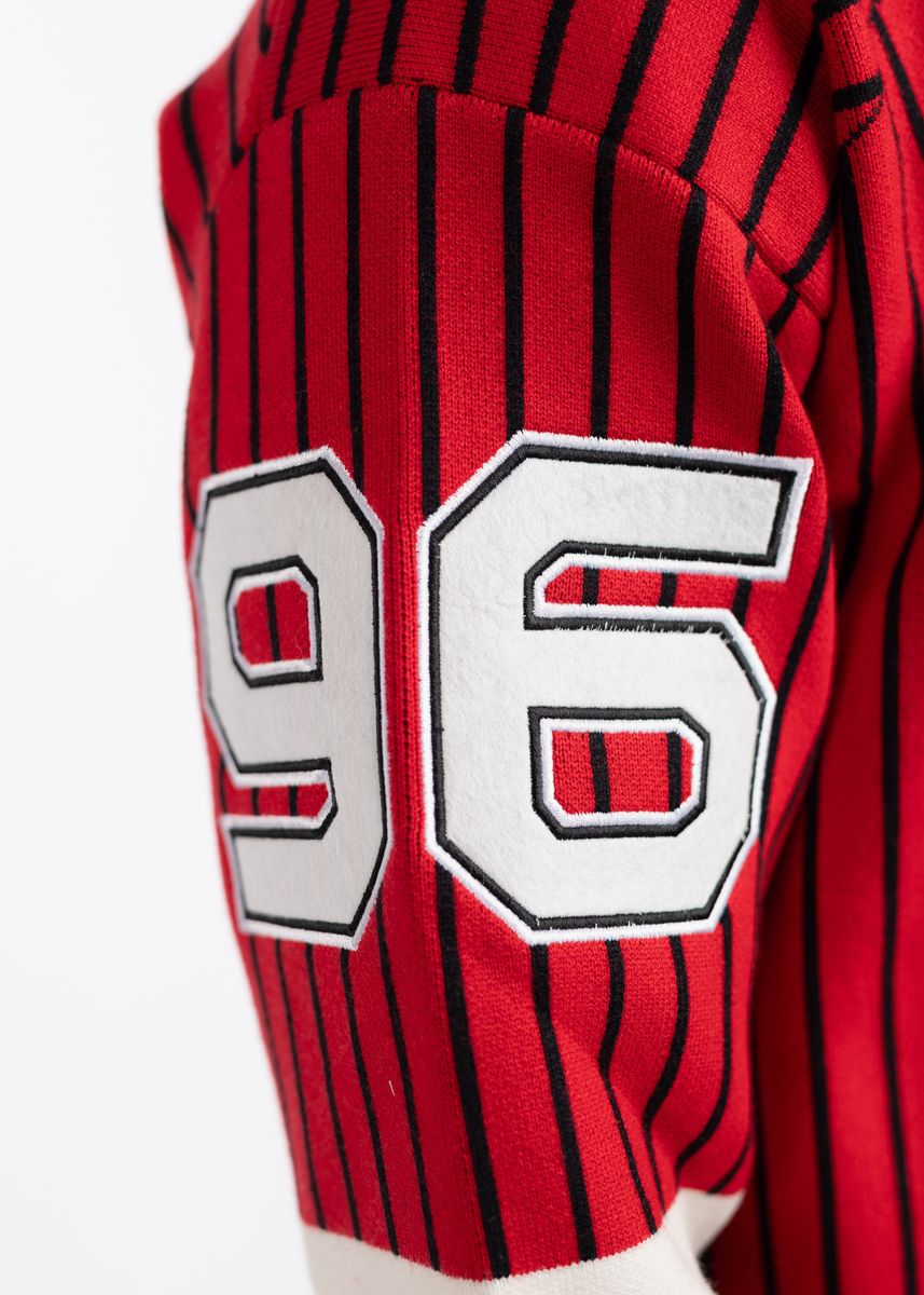 GUAPI-Blood Red Knit Hockey Jersey