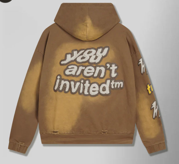 HYDEPARK-Work Wear Distressed Hoodie - Canyon