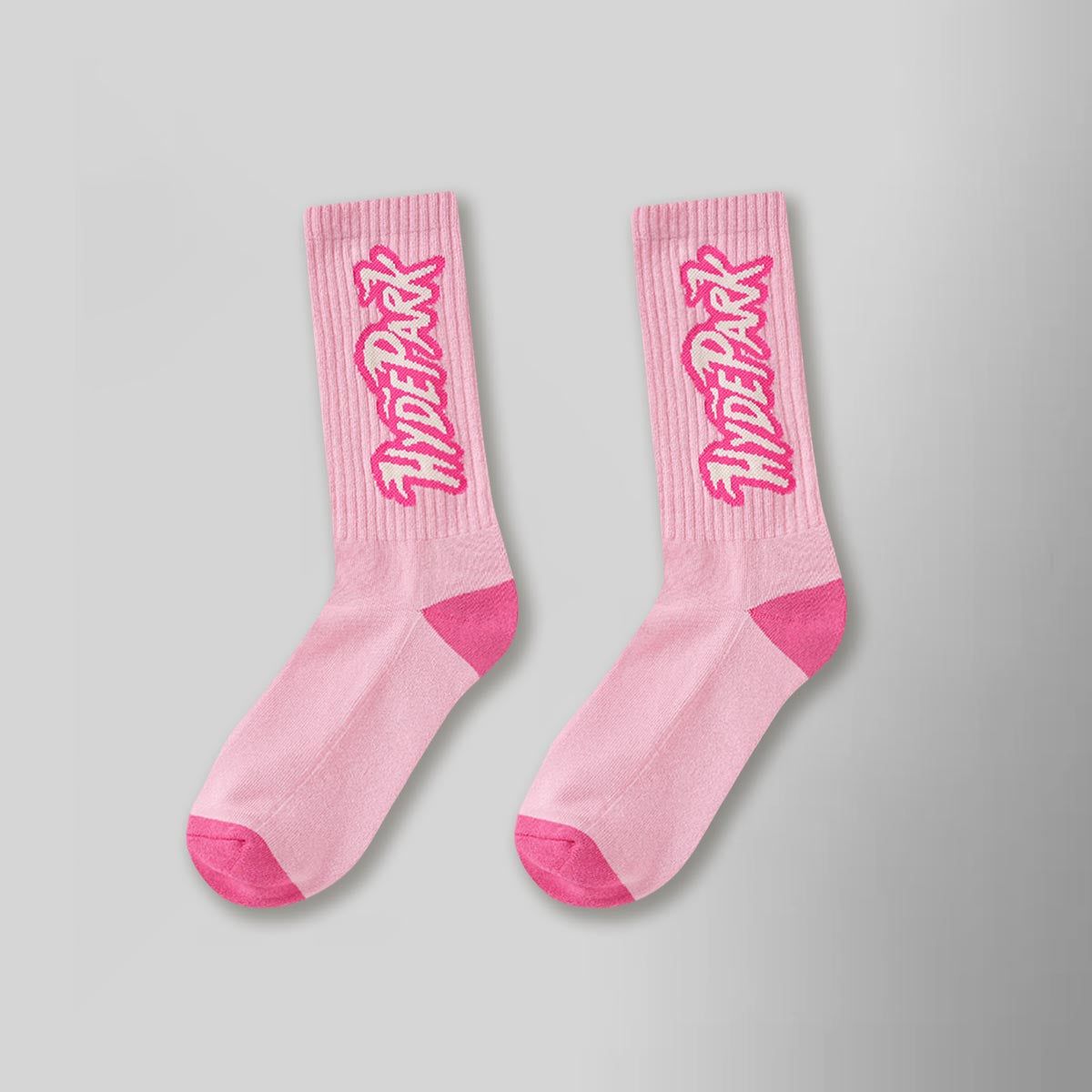 Logo Intarsia Sock - Bubble Gum HYDEPARK
