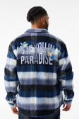 SEE YOU IN PARADISE FLANNEL SHACKET (BLUE) Jordan Craig