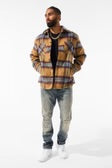 SEE YOU IN PARADISE FLANNEL SHACKET (WHEAT) Jordan Craig