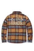 SEE YOU IN PARADISE FLANNEL SHACKET (WHEAT) Jordan Craig