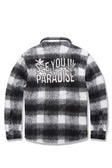 SEE YOU IN PARADISE FLANNEL SHACKET (BLACK) Jordan Craig