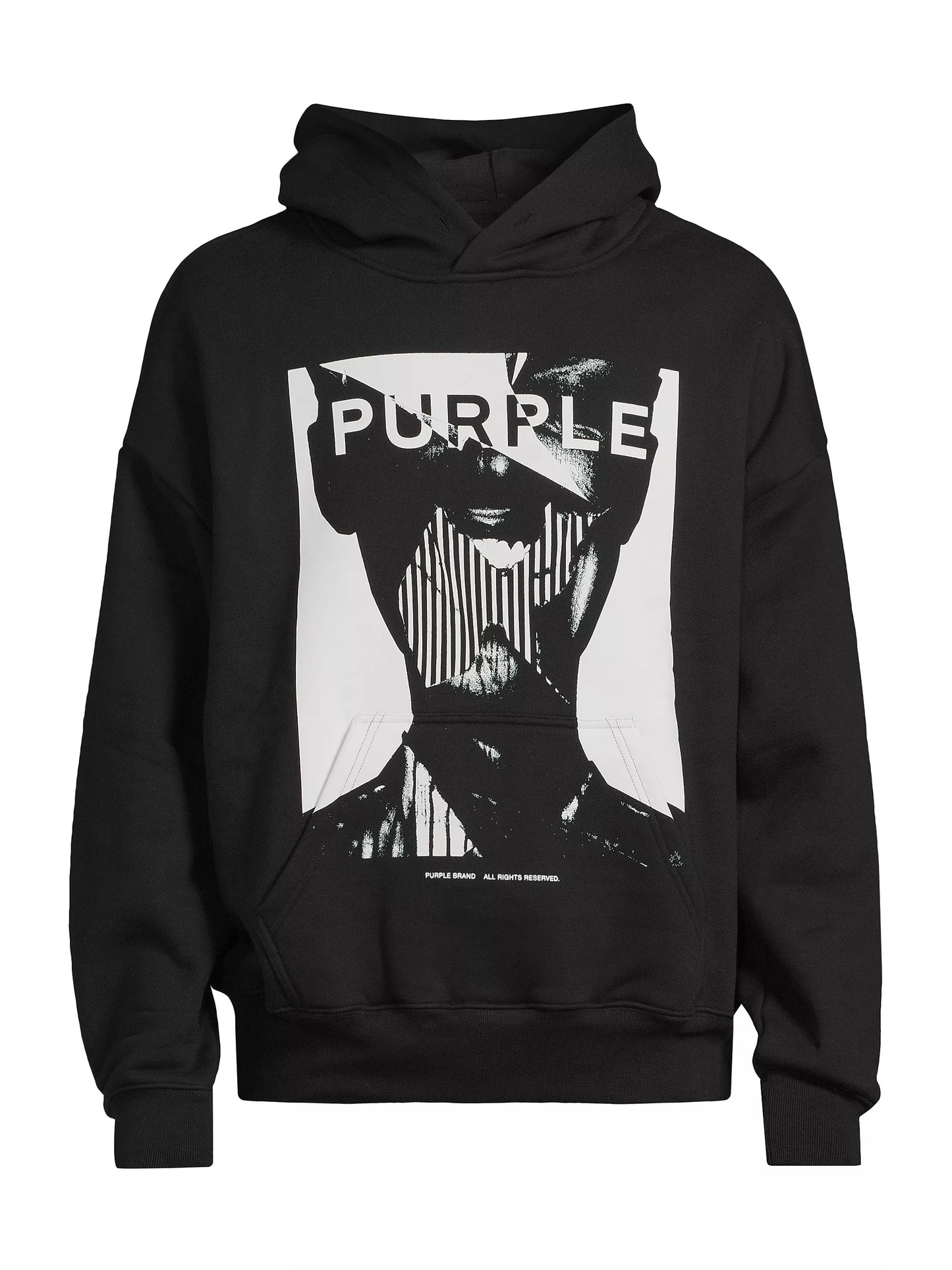 PURPLE HWT FLEECE PO HOODY BLACK BEAUTY