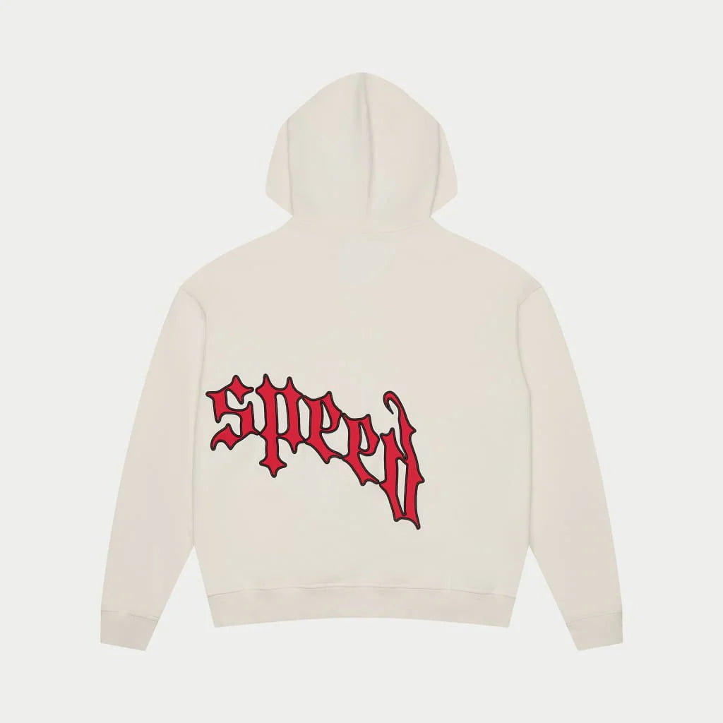 GODSPEED-OG Logo Sweatsuit V2 (Bone/Red)