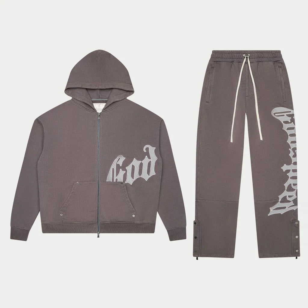 GODSPEED-OG Logo Sweatsuit V2 (Stone Grey)