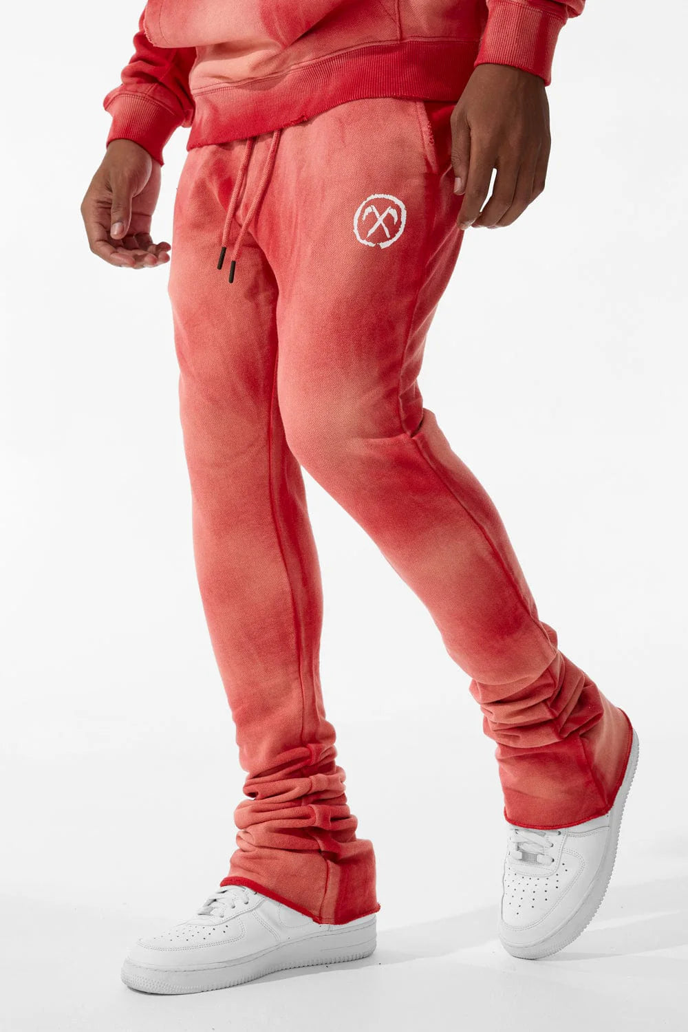 JORDAN CRAIG-AFTERLIFE STACKED SWEATPANTS (RED)-8631L