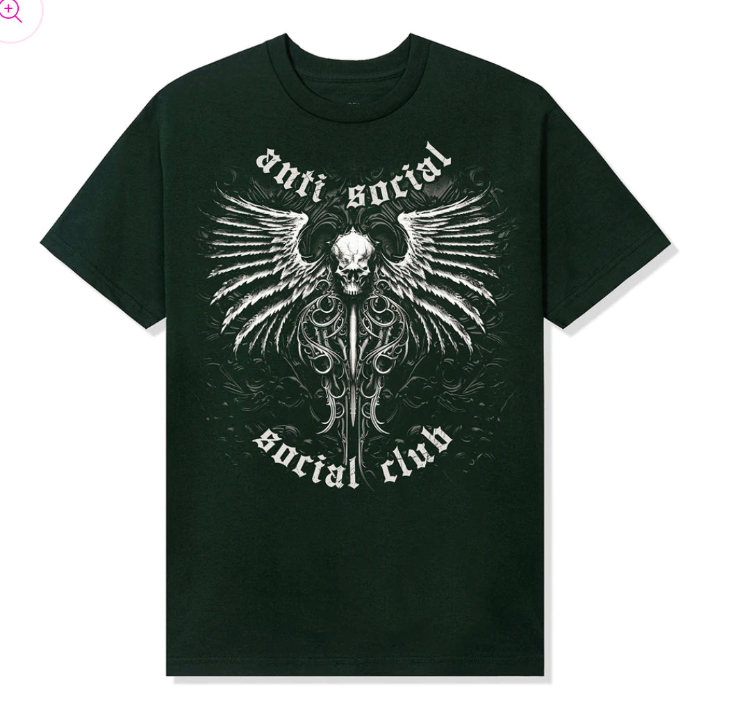 antisocial club Sympathy Tee - Forest Green