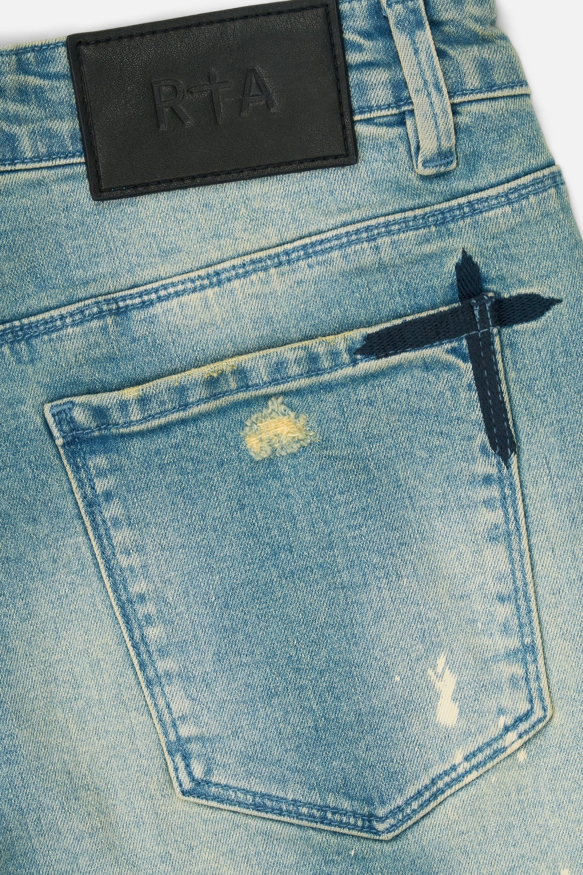 RTA-BRYANT SKINNY JEAN | BLUE KYANITE DISTRESSED-MCCTD900-B1205BLND