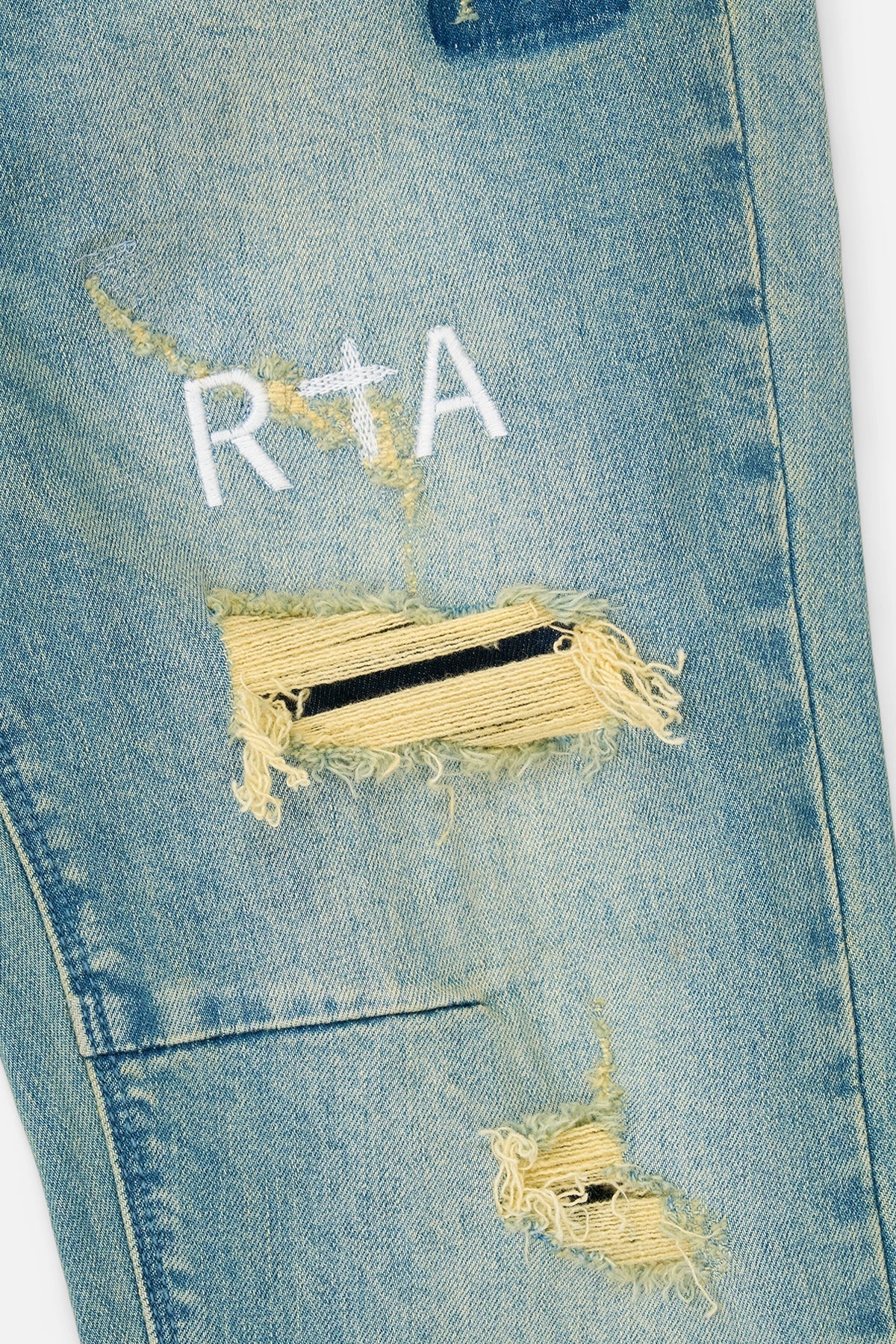 RTA-BRYANT SKINNY JEAN | BLUE KYANITE DISTRESSED-MCCTD900-B1205BLND